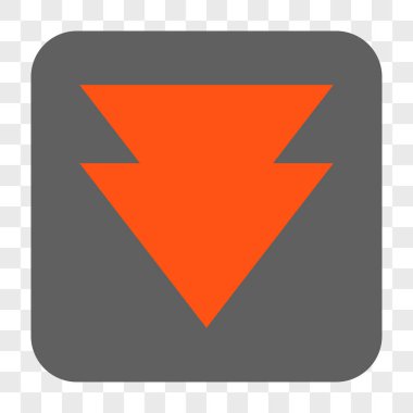 Yuvarlatılmış Kare aşağı taşı düğmesini