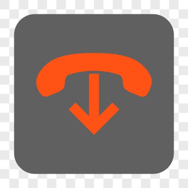 Yuvarlatılmış Kare düğme telefon asmak