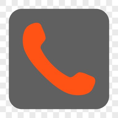 Telefon Alıcı Yuvarlak Kare Düğmesi