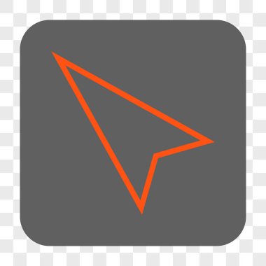 İşaretçi sol kadar kare düğme yuvarlak