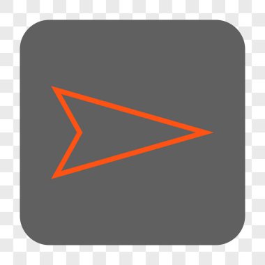 Kare düğme işaretçi sağ yuvarlak