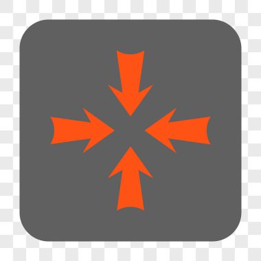 Oklar yuvarlak kare düğme azaltmak