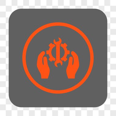 Onarım hizmeti yuvarlak kare düğme