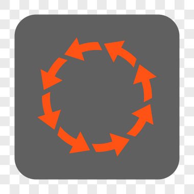 Döndürme Ccw yuvarlak kare düğme