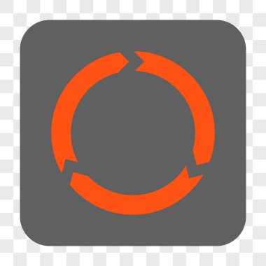 Döndürme yuvarlak kare düğme