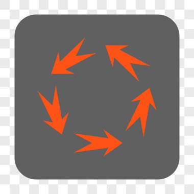 Döndürme yuvarlak kare düğme