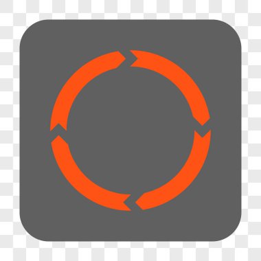 Döndürme yuvarlak kare düğme