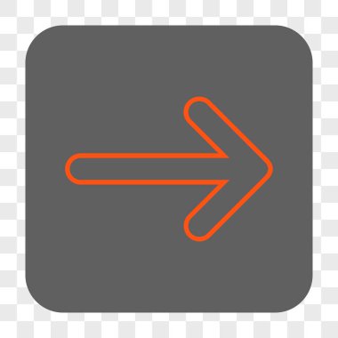 Yuvarlak ok sağ yuvarlak kare düğme