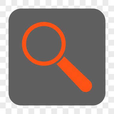 Arama aracı yuvarlak kare düğme