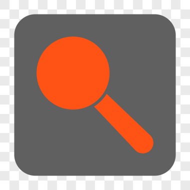 Arama aracı yuvarlak kare düğme