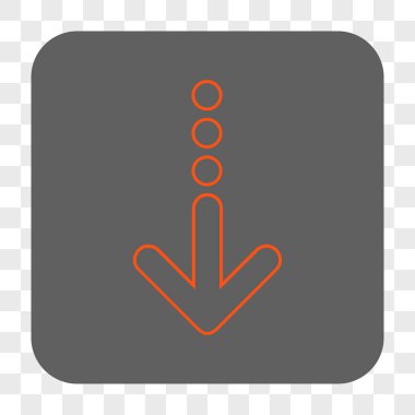 Yuvarlatılmış Kare düğmesini basılı göndermek