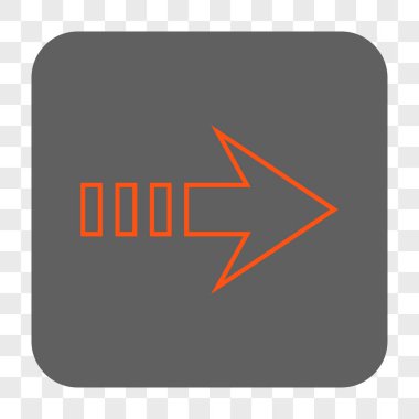 Sağ yuvarlak kare düğme göndermek