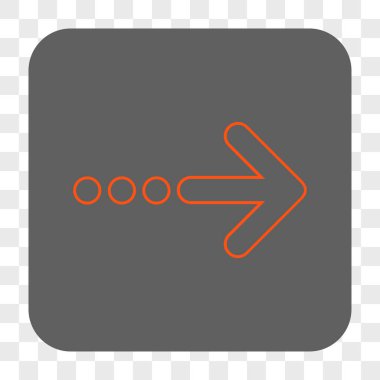 Sağ yuvarlak kare düğme göndermek