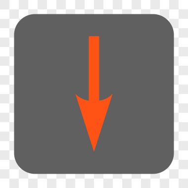 Yuvarlatılmış Kare düğme aşağı ok keskin