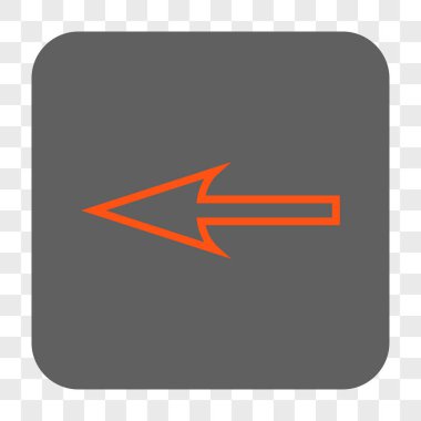 Keskin ok sol yuvarlak kare düğme