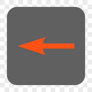 Keskin ok sol yuvarlak kare düğme