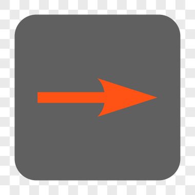 Keskin ok sağ yuvarlak kare düğme