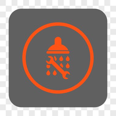 Duş sıhhi tesisat yuvarlak kare düğme