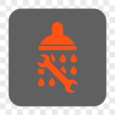 Duş sıhhi tesisat yuvarlak kare düğme