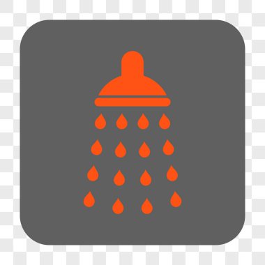 Duş yuvarlak kare düğme