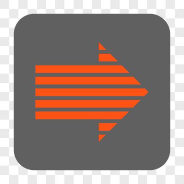 Şerit ok sağ yuvarlak kare düğme