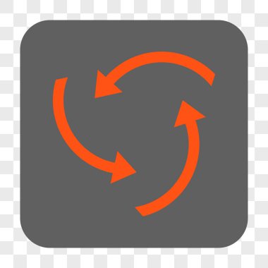 Girdap okları yuvarlak kare düğme