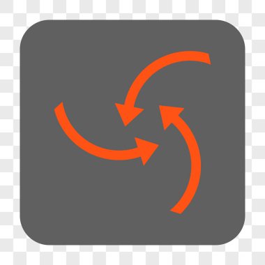 Girdap okları yuvarlak kare düğme