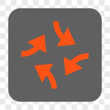 Girdap okları yuvarlak kare düğme