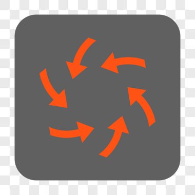 Girdap okları yuvarlak kare düğme