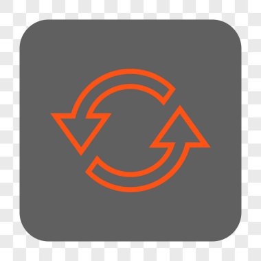 Eşitleme okları yuvarlak kare düğme