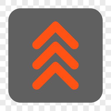 Yuvarlatılmış Kare düğmesini yukarı çift ok ucu