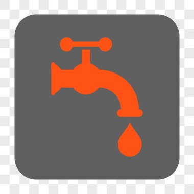 Musluk suyu yuvarlak kare düğme