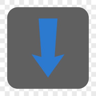 Yuvarlatılmış Kare düğme aşağı ok