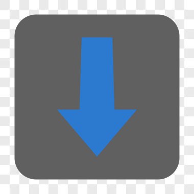 Yuvarlatılmış Kare düğme aşağı ok