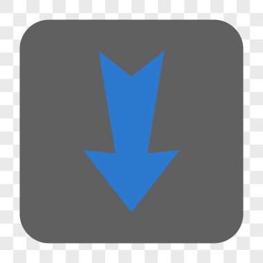 Yuvarlatılmış Kare düğme aşağı ok