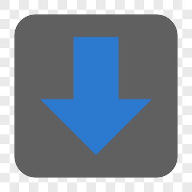 Yuvarlatılmış Kare düğme aşağı ok