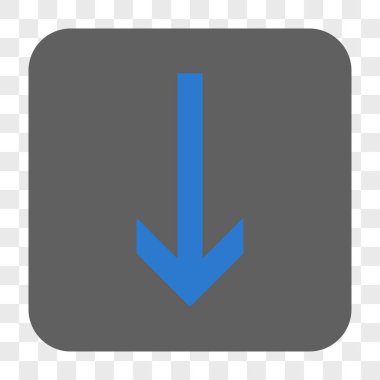 Yuvarlatılmış Kare düğme aşağı ok