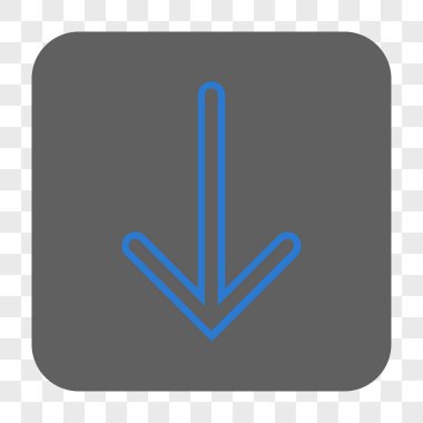 Yuvarlatılmış Kare düğme aşağı ok