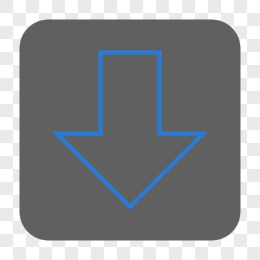 Yuvarlatılmış Kare düğme aşağı ok