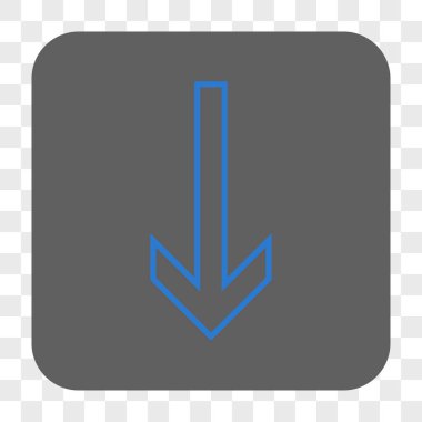 Yuvarlatılmış Kare düğme aşağı ok