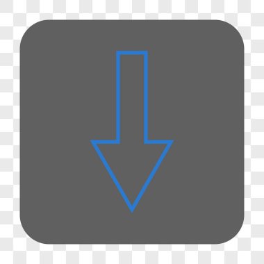 Yuvarlatılmış Kare düğme aşağı ok