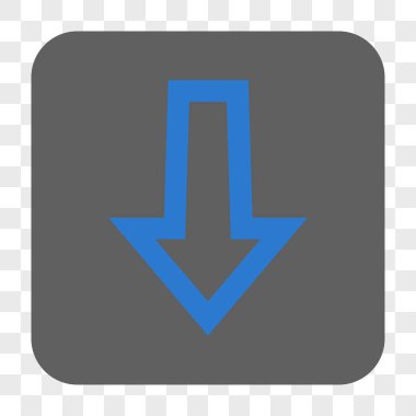 Yuvarlatılmış Kare düğme aşağı ok