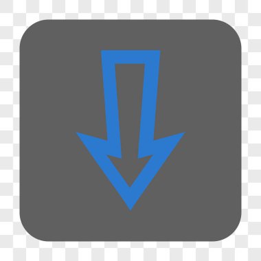 Yuvarlatılmış Kare düğme aşağı ok