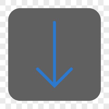 Yuvarlatılmış Kare düğme aşağı ok