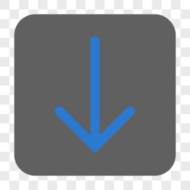 Yuvarlatılmış Kare düğme aşağı ok