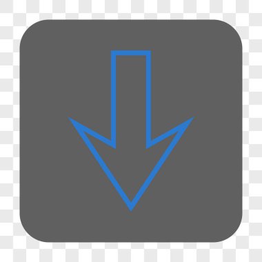 Yuvarlatılmış Kare düğme aşağı ok