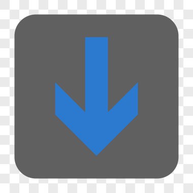 Yuvarlatılmış Kare düğme aşağı ok