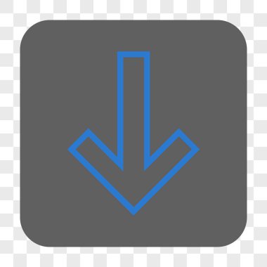 Yuvarlatılmış Kare düğme aşağı ok