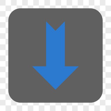 Yuvarlatılmış Kare düğme aşağı ok