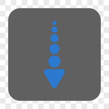 Yuvarlatılmış Kare düğme aşağı ok